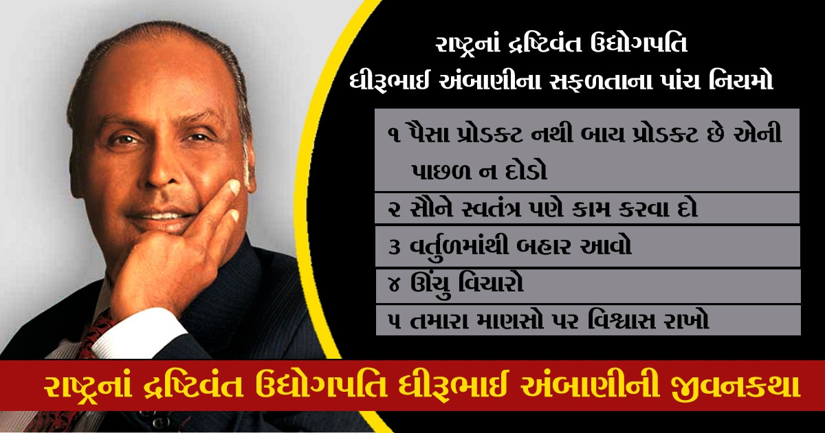 Dhirubhai ambani ni katha gujarati 