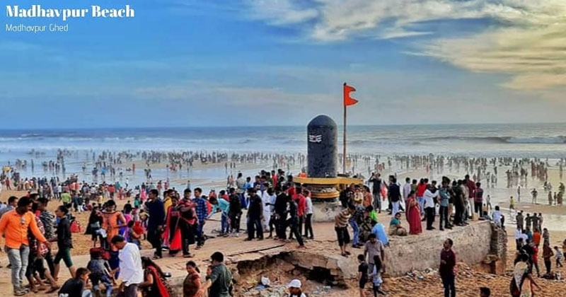 madhavpur beach ghed  in gujarati