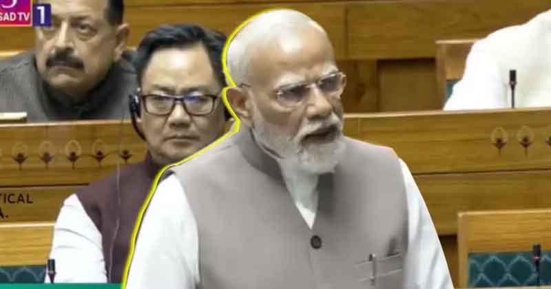 modi in loksabha
